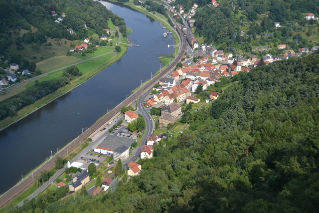 The city of Koenigsstein is somewhat small. Do you see our car here?